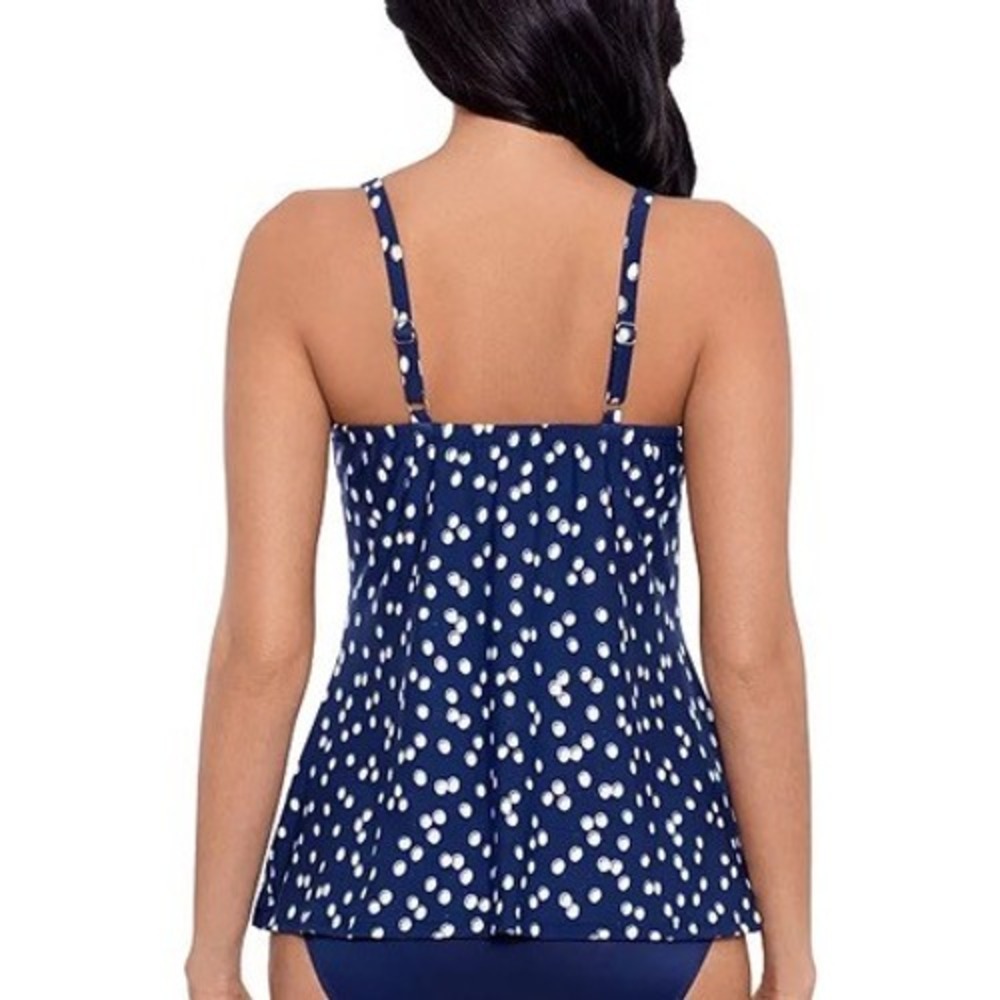 NEW Miraclesuit Luminare Tankini Top Womens Love Knot Flyaway 10 $142 - Picture 2 of 8